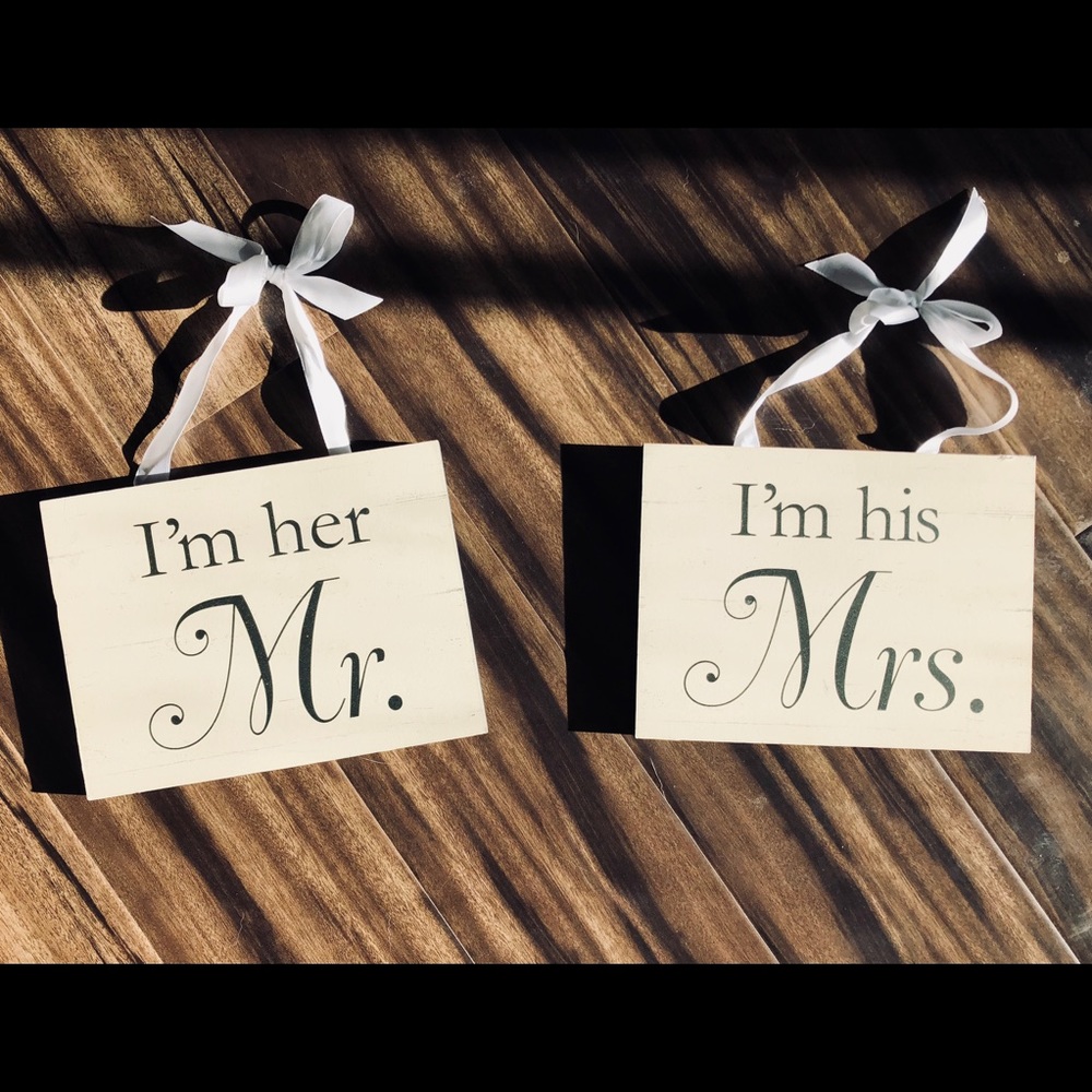 Bride and Groom Wedding Decor